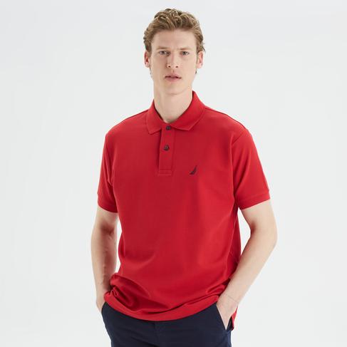  Nautica Erkek Kırmızı Classic Fit Kısa Kollu Polo Yaka T-Shirt