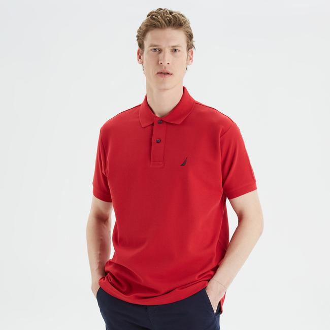  Nautica Erkek Kırmızı Classic Fit Kısa Kollu Polo Yaka T-Shirt
