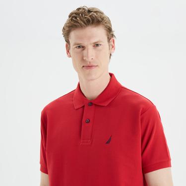  Nautica Erkek Kırmızı Classic Fit Kısa Kollu Polo Yaka T-Shirt