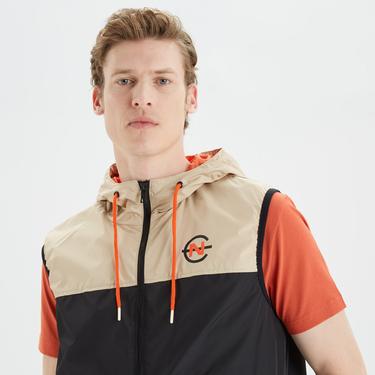  Nautica Erkek Siyah Baskılı Yelek