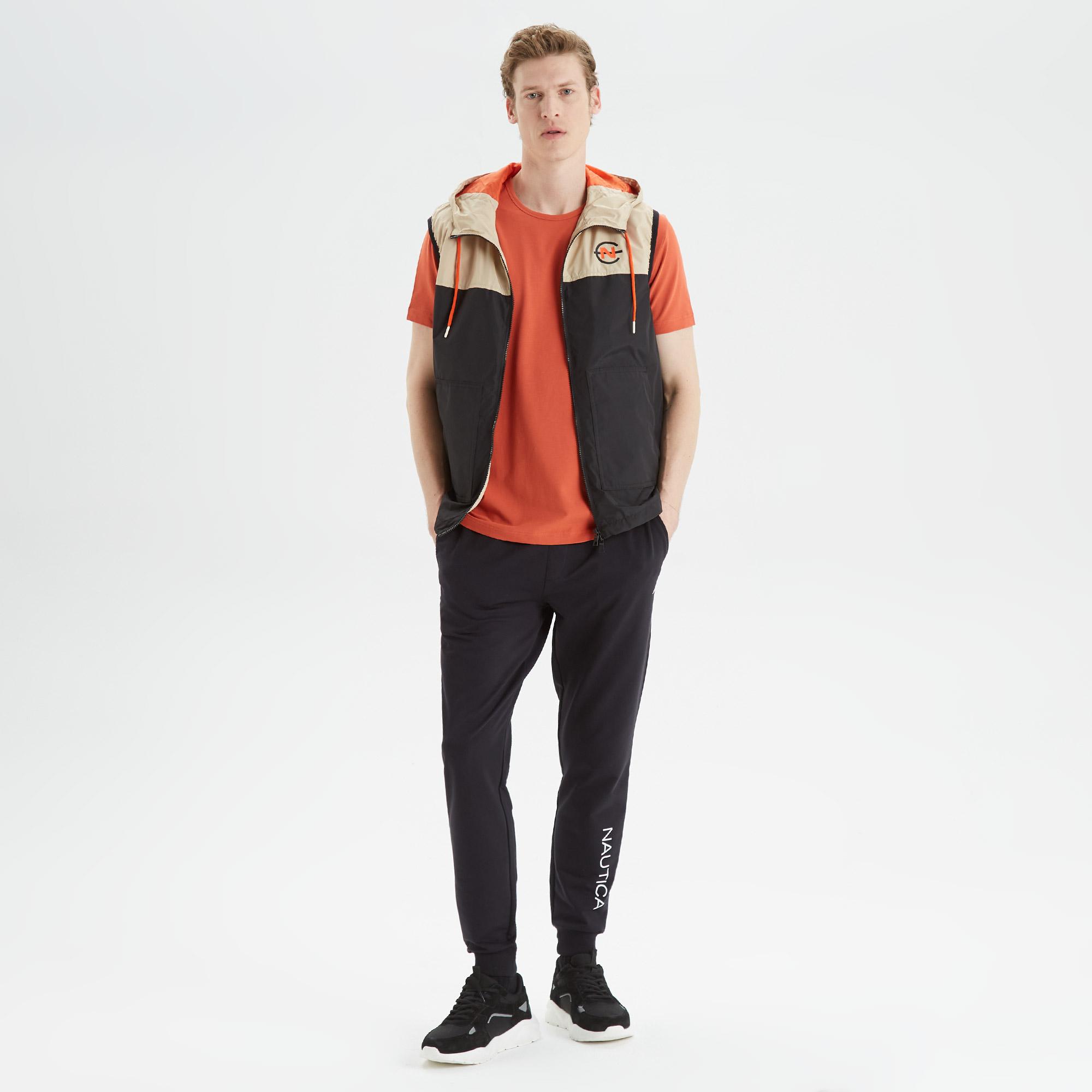 Nautica Erkek Siyah Baskılı Yelek