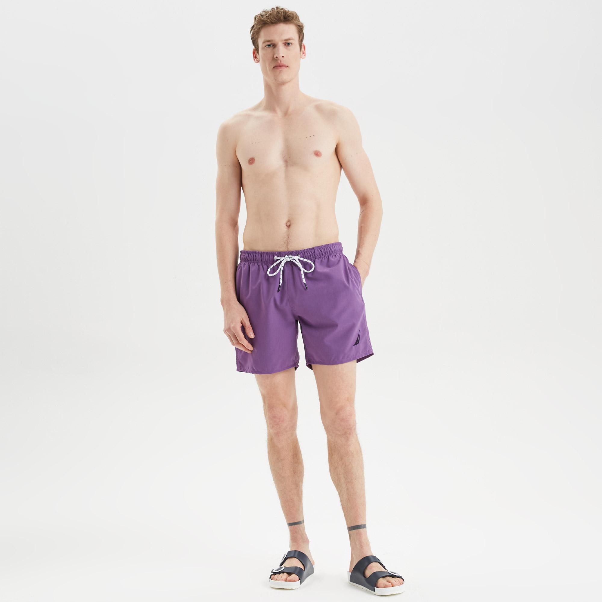 Nautica Erkek Mor Regular Fit Mayo Şort