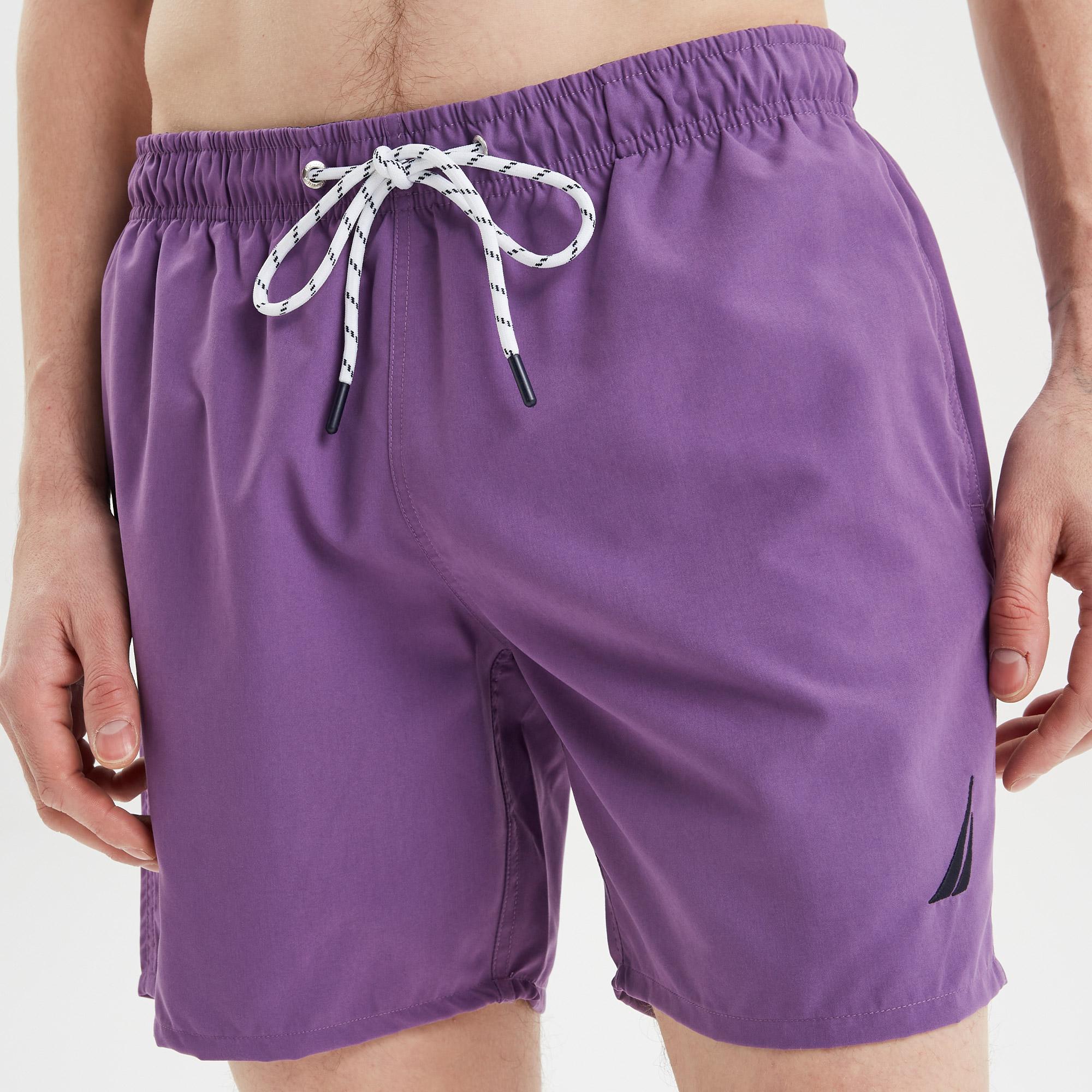 Nautica Erkek Mor Regular Fit Mayo Şort