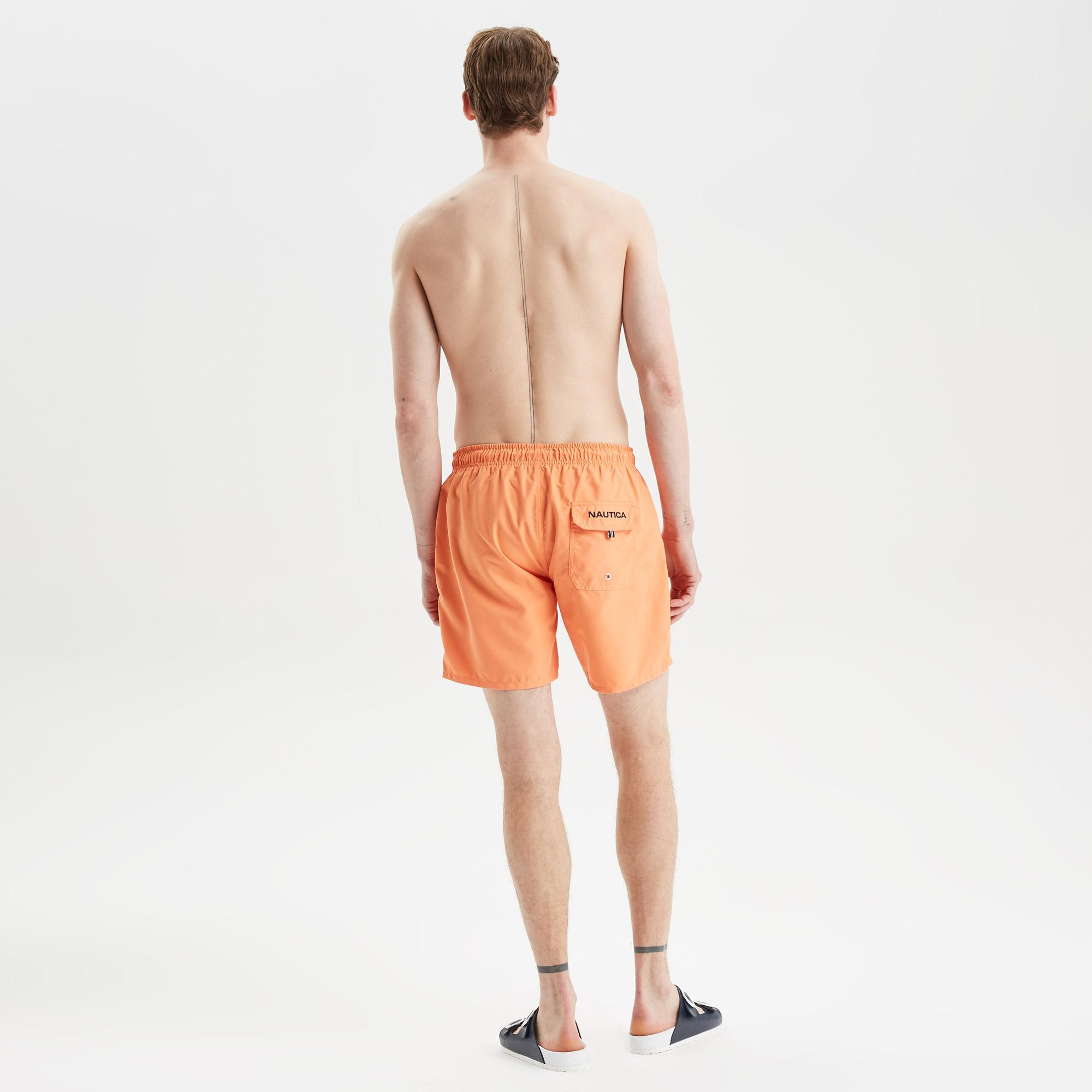 Nautica Erkek Turuncu Regular Fit Mayo Şort