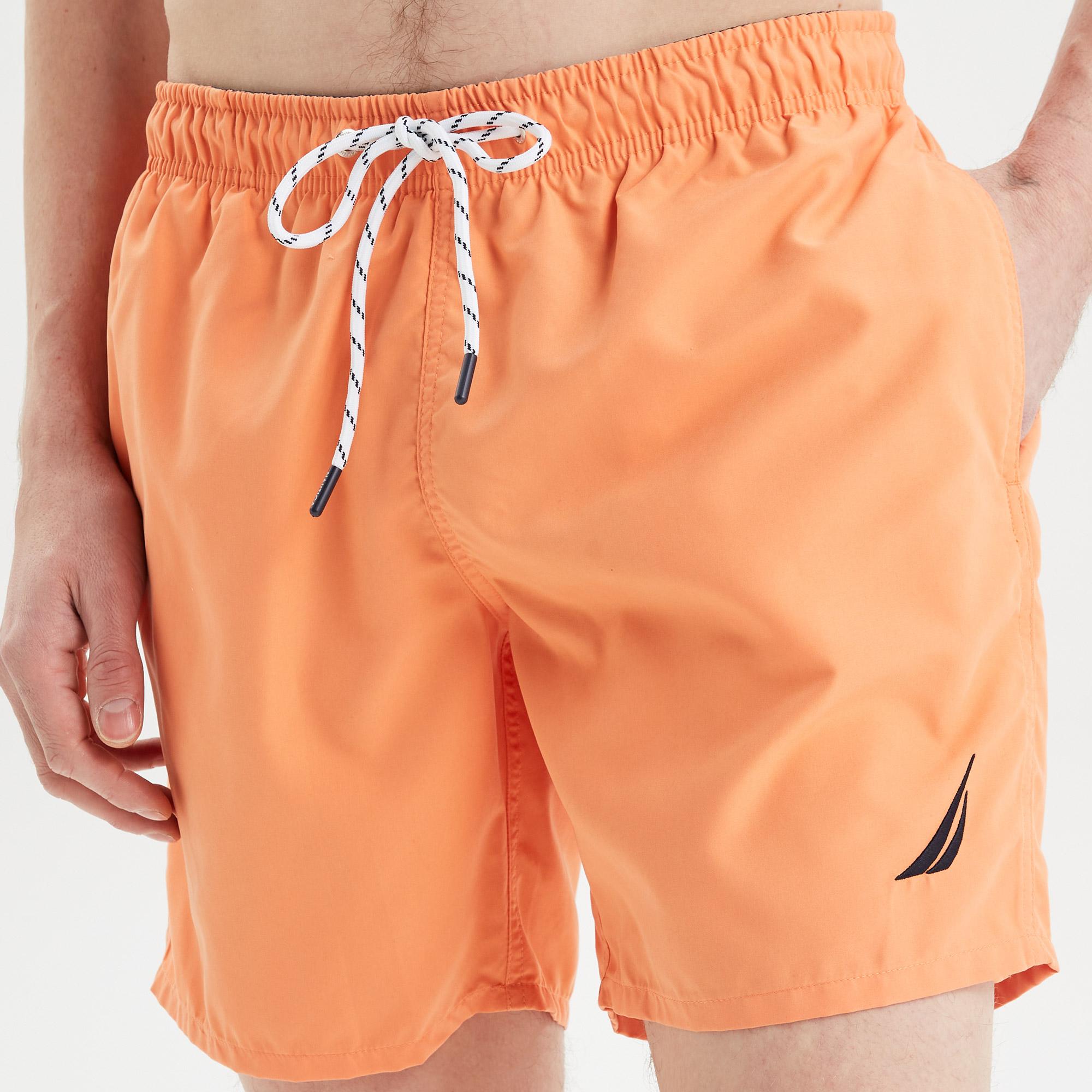 Nautica Erkek Turuncu Regular Fit Mayo Şort