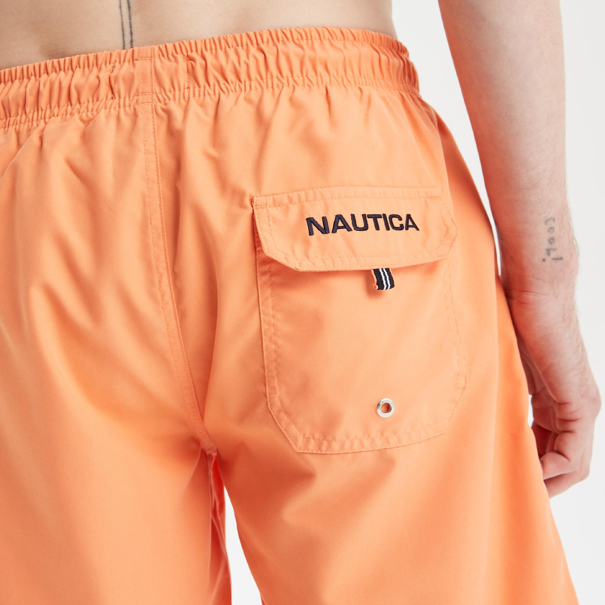 Nautica Erkek Turuncu Regular Fit Mayo Şort