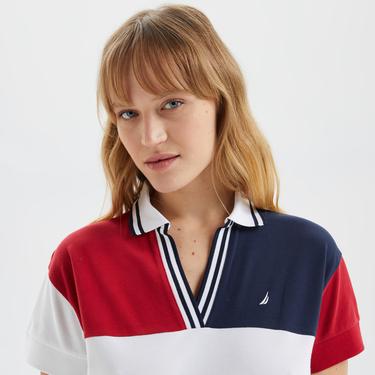  Nautica Kadın Lacivert Kısa Kollu Polo