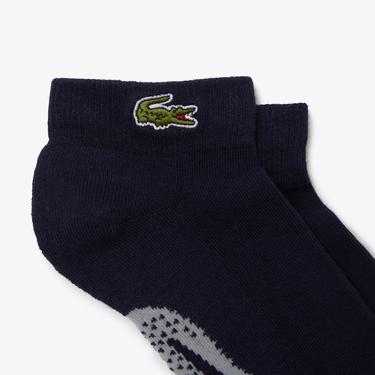  Lacoste Erkek Lacivert Baskılı Çorap