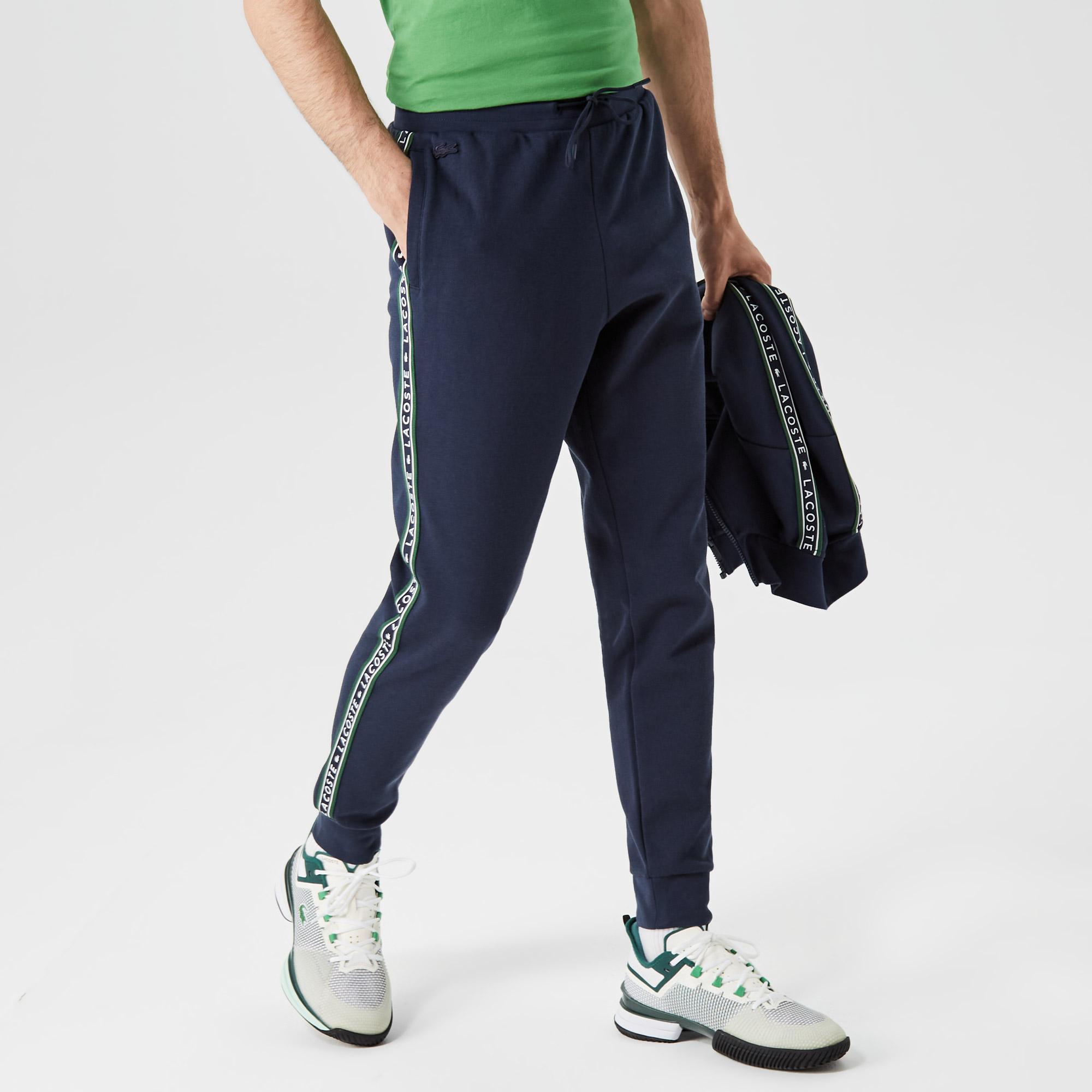 Erkek Regular Fit Baskılı Lacivert Eşofman Altı