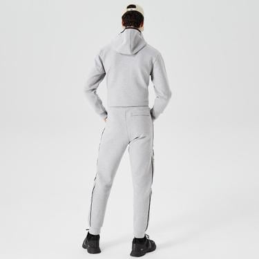  Erkek Slim Fit Baskılı Gri Eşofman Altı