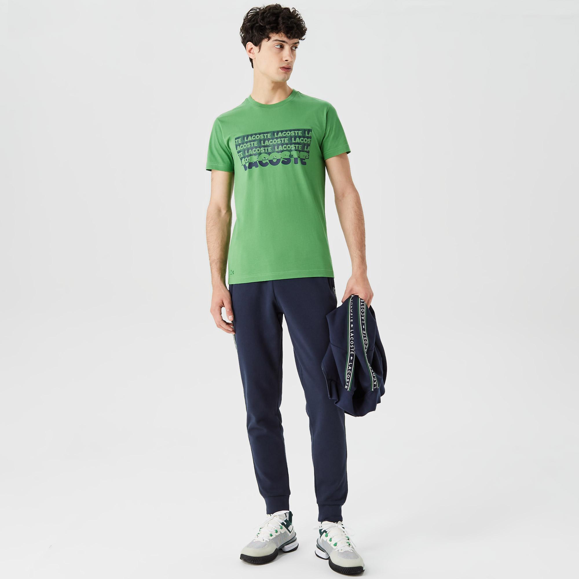 Erkek Regular Fit Baskılı Lacivert Eşofman Altı