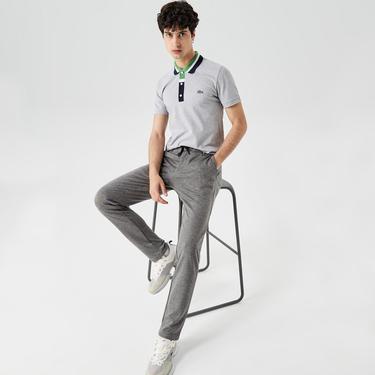  Erkek Regular Fit Renk Bloklu Gri Polo