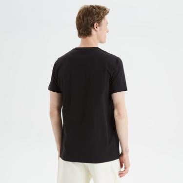  Nautica Erkek Siyah Standart Fit Baskılı T-Shirt