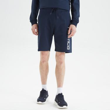  Nautica Erkek Lacivert Baskılı Standart Fit Şort