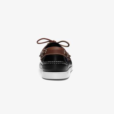  Sebago Portland Lea Wax Lea Erkek Siyah Deri Ayakkabı