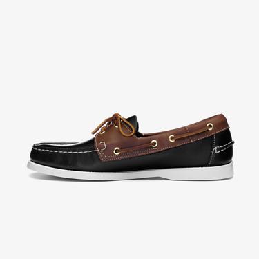  Sebago Portland Lea Wax Lea Erkek Siyah Deri Ayakkabı