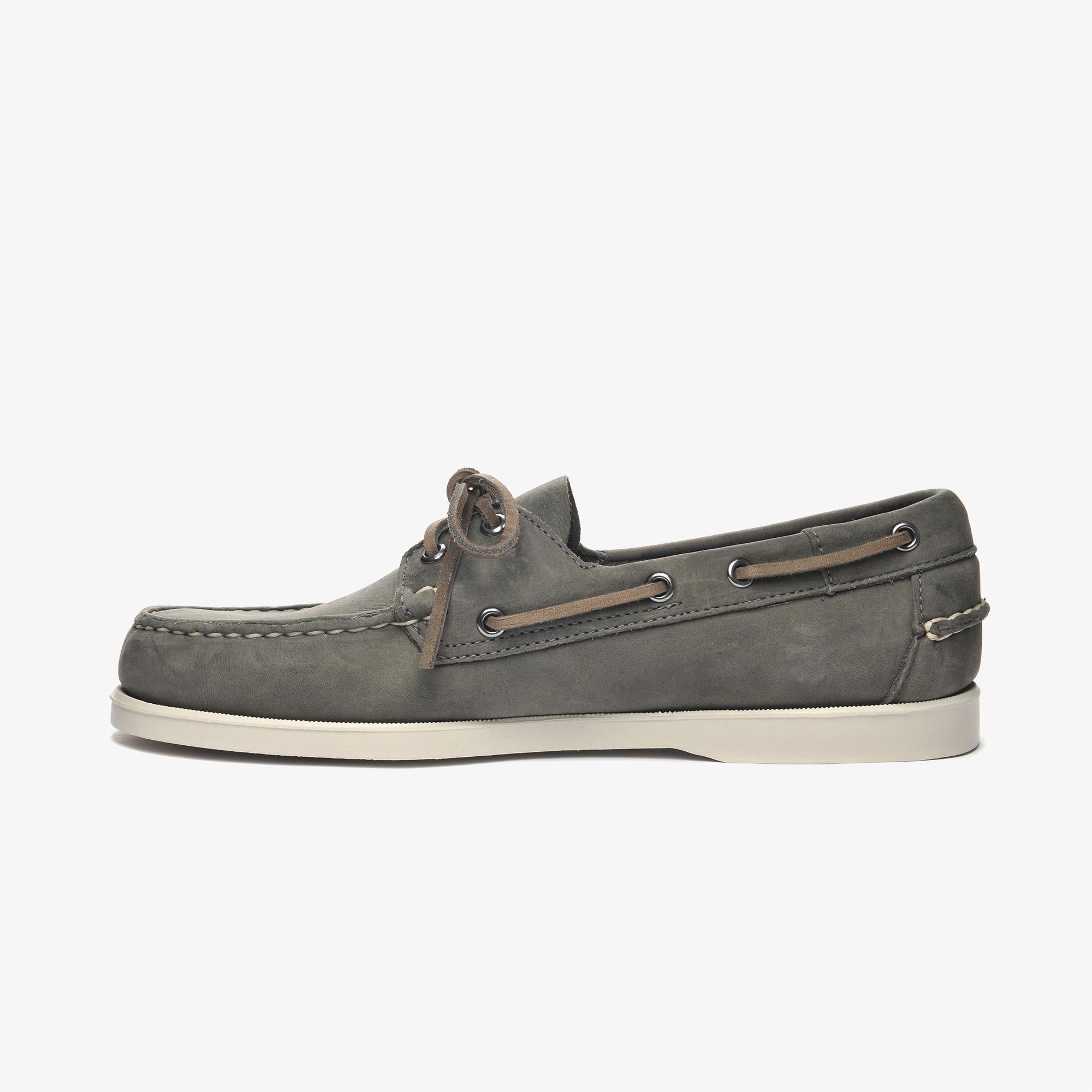 Sebago Docksides Portland Crazy Erkek Gri Deri Ayakkabı