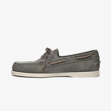  Sebago Docksides Portland Crazy Erkek Gri Deri Ayakkabı