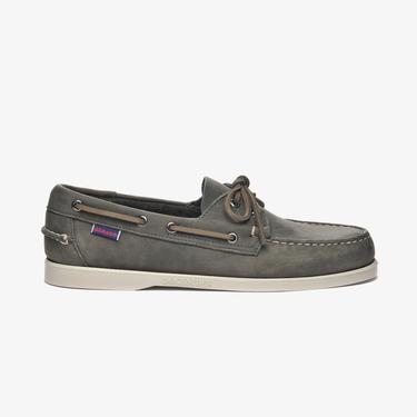  Sebago Docksides Portland Crazy Erkek Gri Deri Ayakkabı