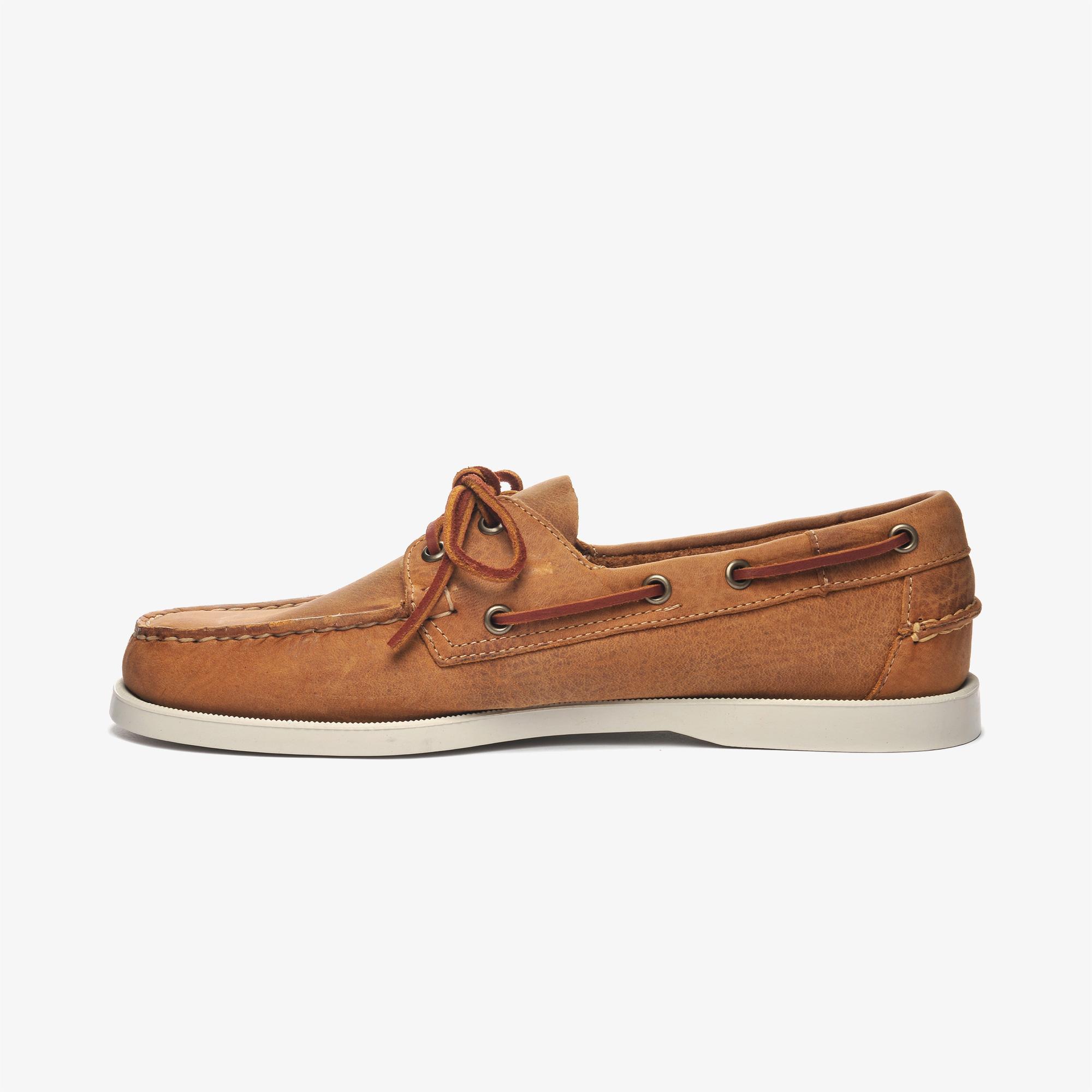 Sebago Docksides Portland Crazy Horse Erkek Kahverengi Deri Ayakkabı