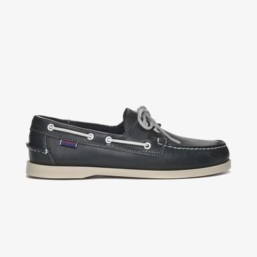  Sebago Docksides Portland Erkek Lacivert Deri Ayakkabı