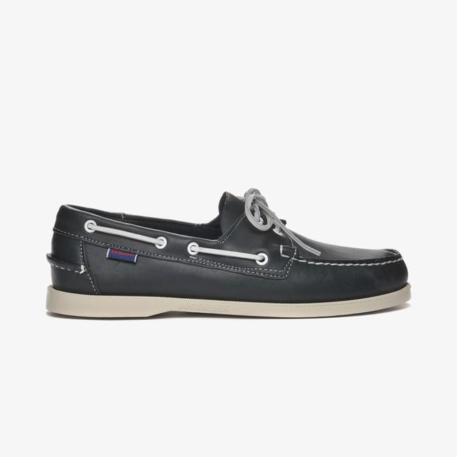  Sebago Docksides Portland Erkek Lacivert Deri Ayakkabı