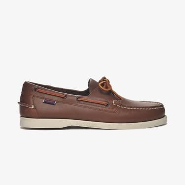  Sebago Docksides Portland Erkek Kahverengi Deri Ayakkabı