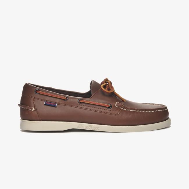  Sebago Docksides Portland Erkek Kahverengi Deri Ayakkabı