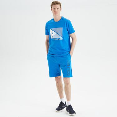  Nautica Erkek Mavi Baskılı Standart Fit Şort