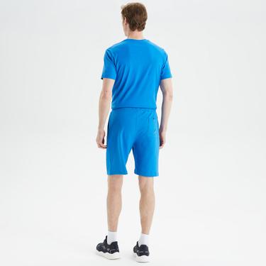  Nautica Erkek Mavi Baskılı Standart Fit Şort