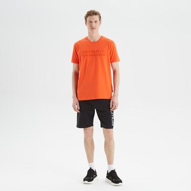  Nautica Erkek Turuncu Standart Fit Baskılı T-Shirt