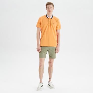  Nautica Erkek Turuncu Classic Fit Kısa Kollu Polo