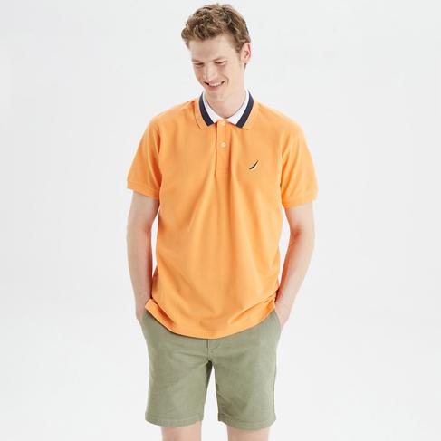  Nautica Erkek Turuncu Classic Fit Kısa Kollu Polo