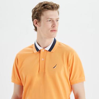  Nautica Erkek Turuncu Classic Fit Kısa Kollu Polo