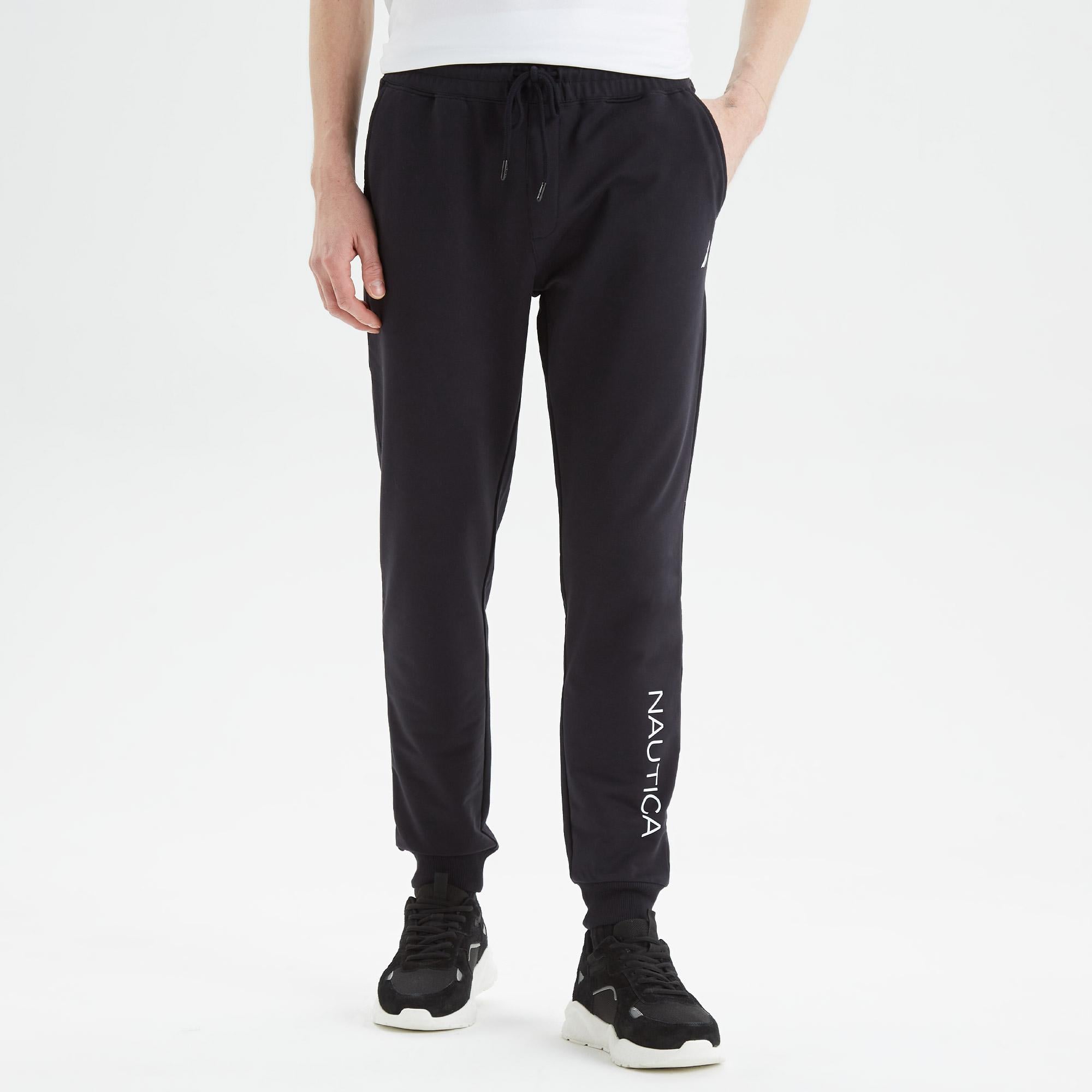 Nautica Erkek Siyah Standart Fit Eşofman Altı