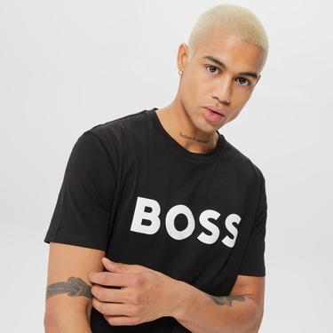  Boss Thinking Erkek Siyah T-Shirt