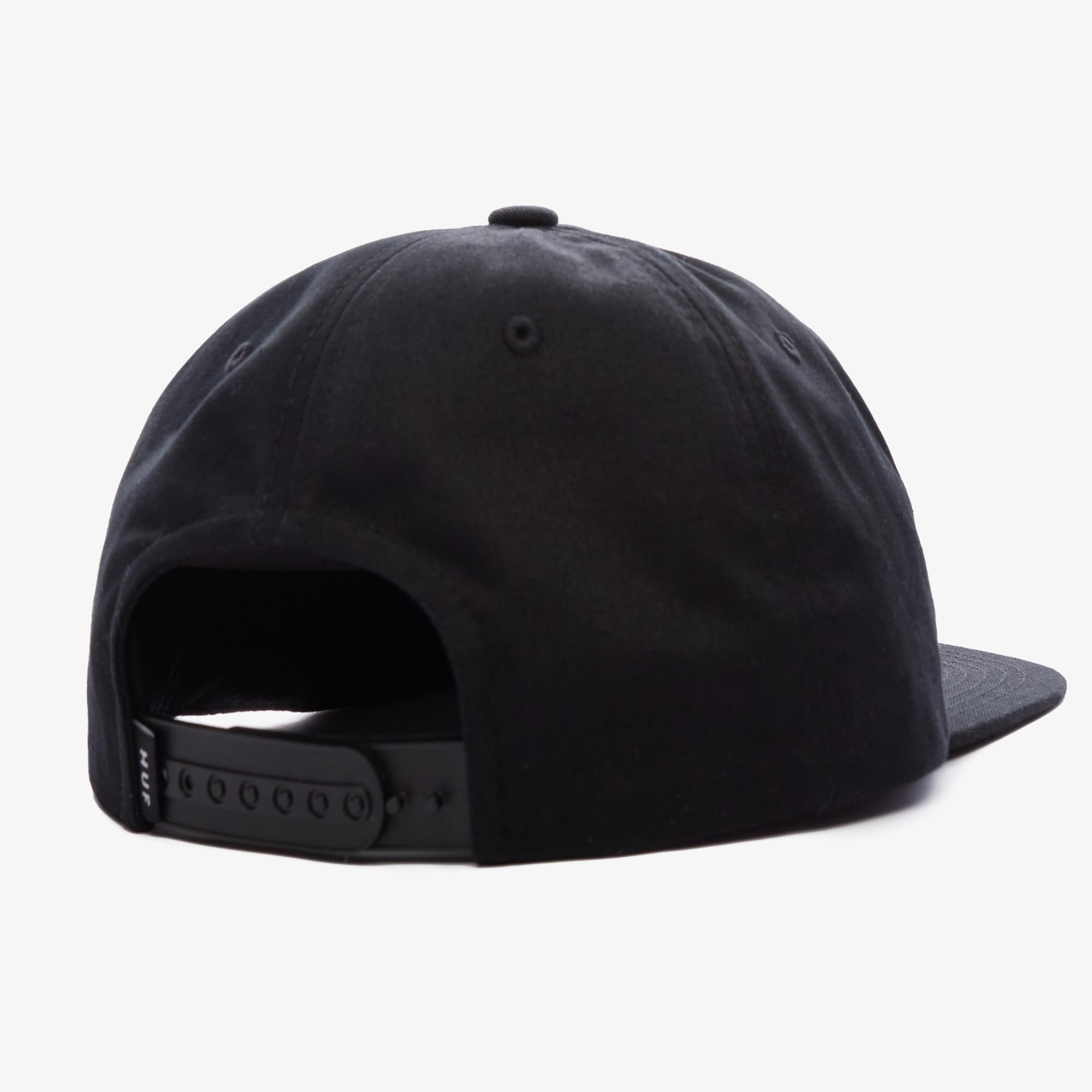 HUF Ess Unstructured Box Snapback Erkek Siyah Şapka