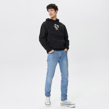  Huf Three Hundred Erkek Siyah Hoodie
