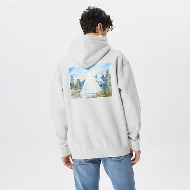  Huf Discover Nature Erkek Gri Hoodie