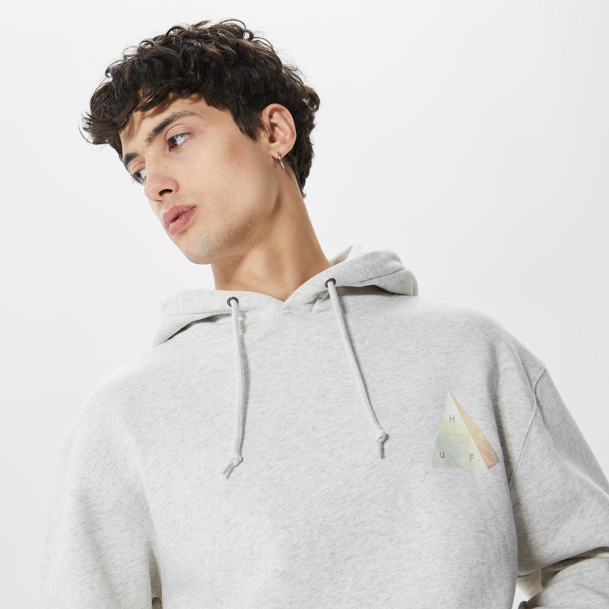 Huf Discover Nature Erkek Gri Hoodie