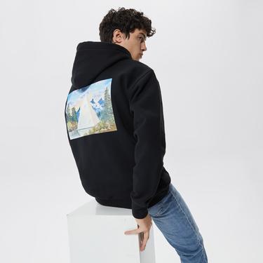 Huf Discover Nature Erkek Siyah Hoodie