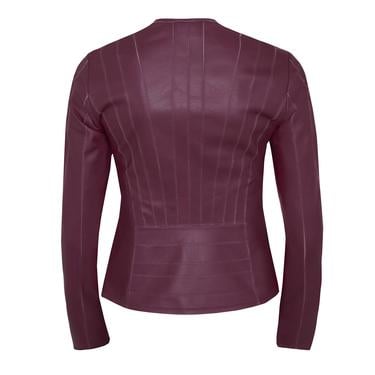  Deundria Kadın Fit Panelli Deri Ceket