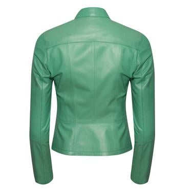  Kalle Yeşil Kadın Deri Ceket