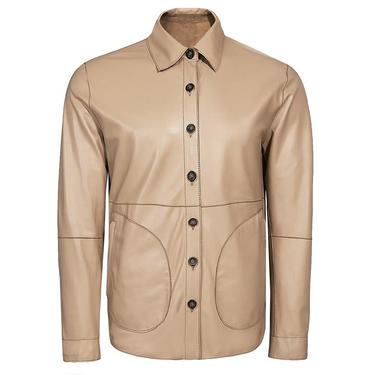  Maynor Erkek Çift Taraflı Deri Gömlek Ceket