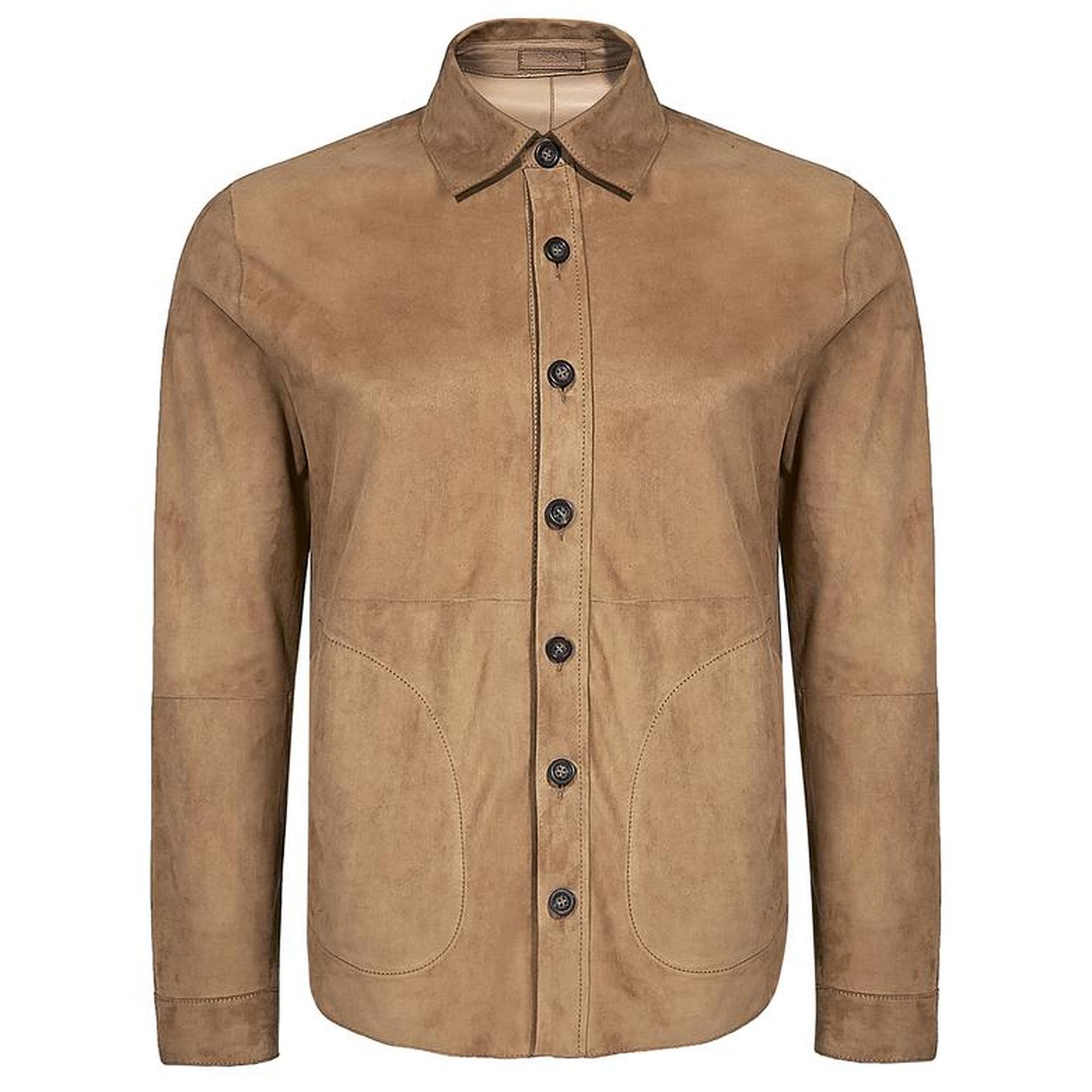 Maynor Erkek Çift Taraflı Deri Gömlek Ceket