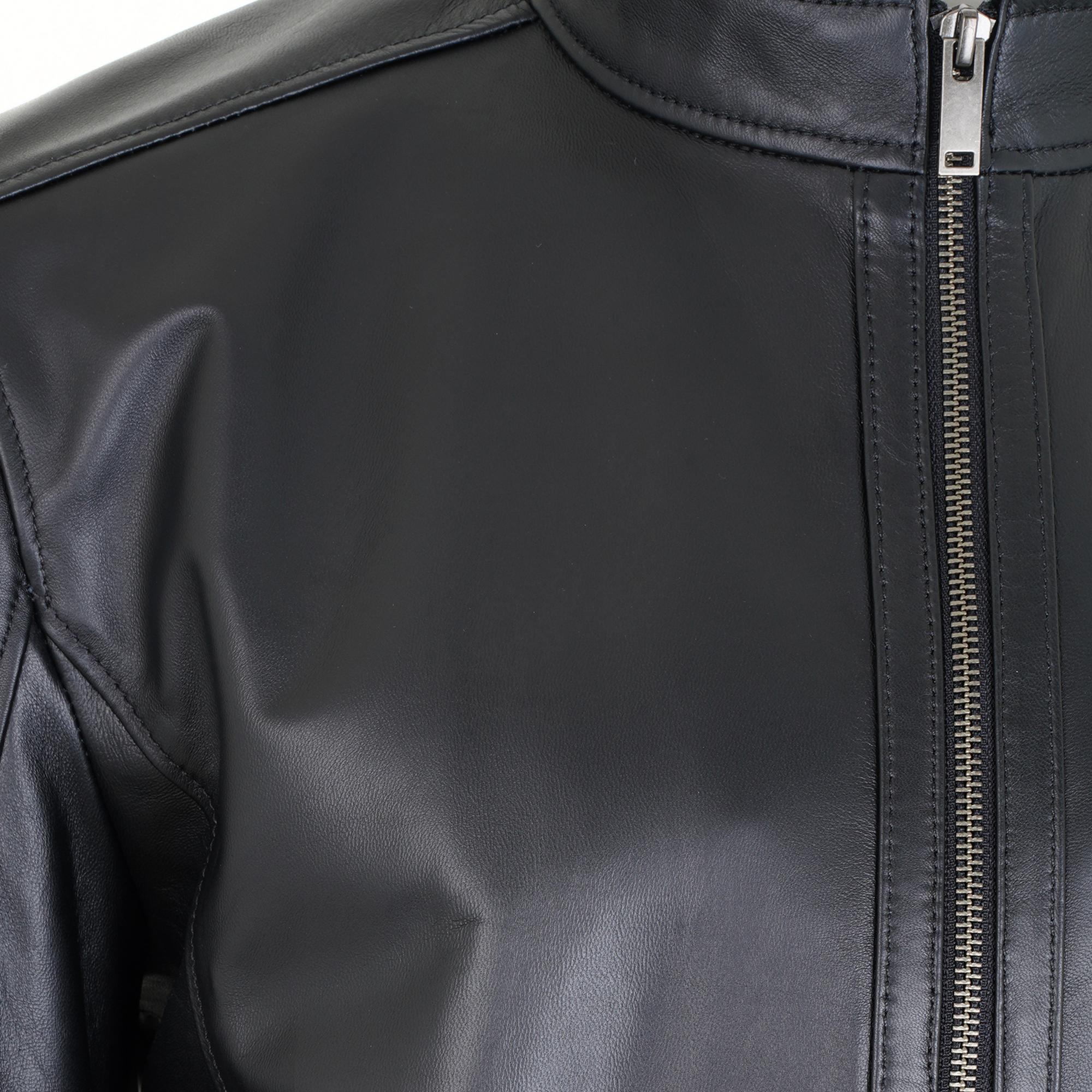 Agostino Siyah Erkek Deri Ceket