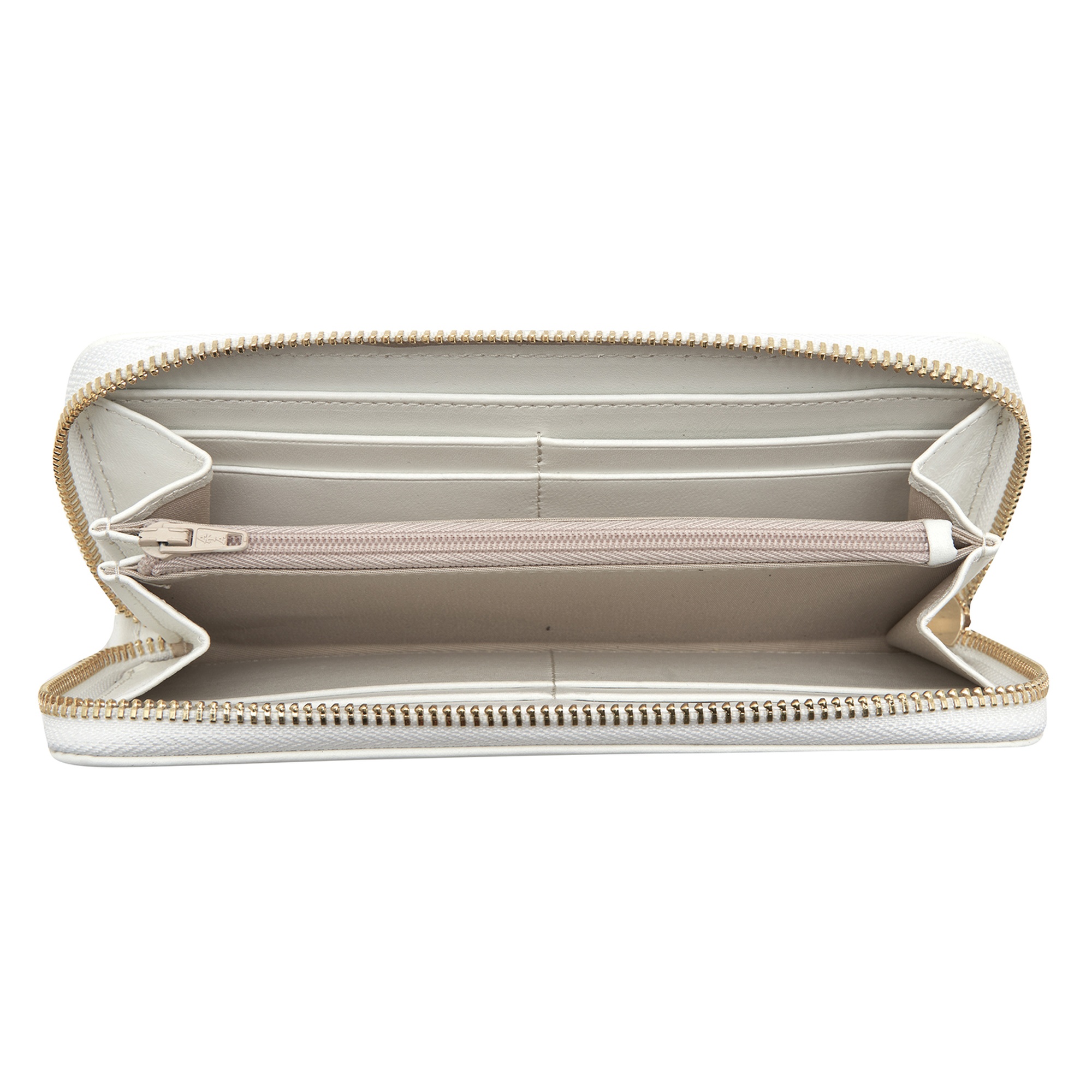 Beyaz Kadın Deri Cüzdan