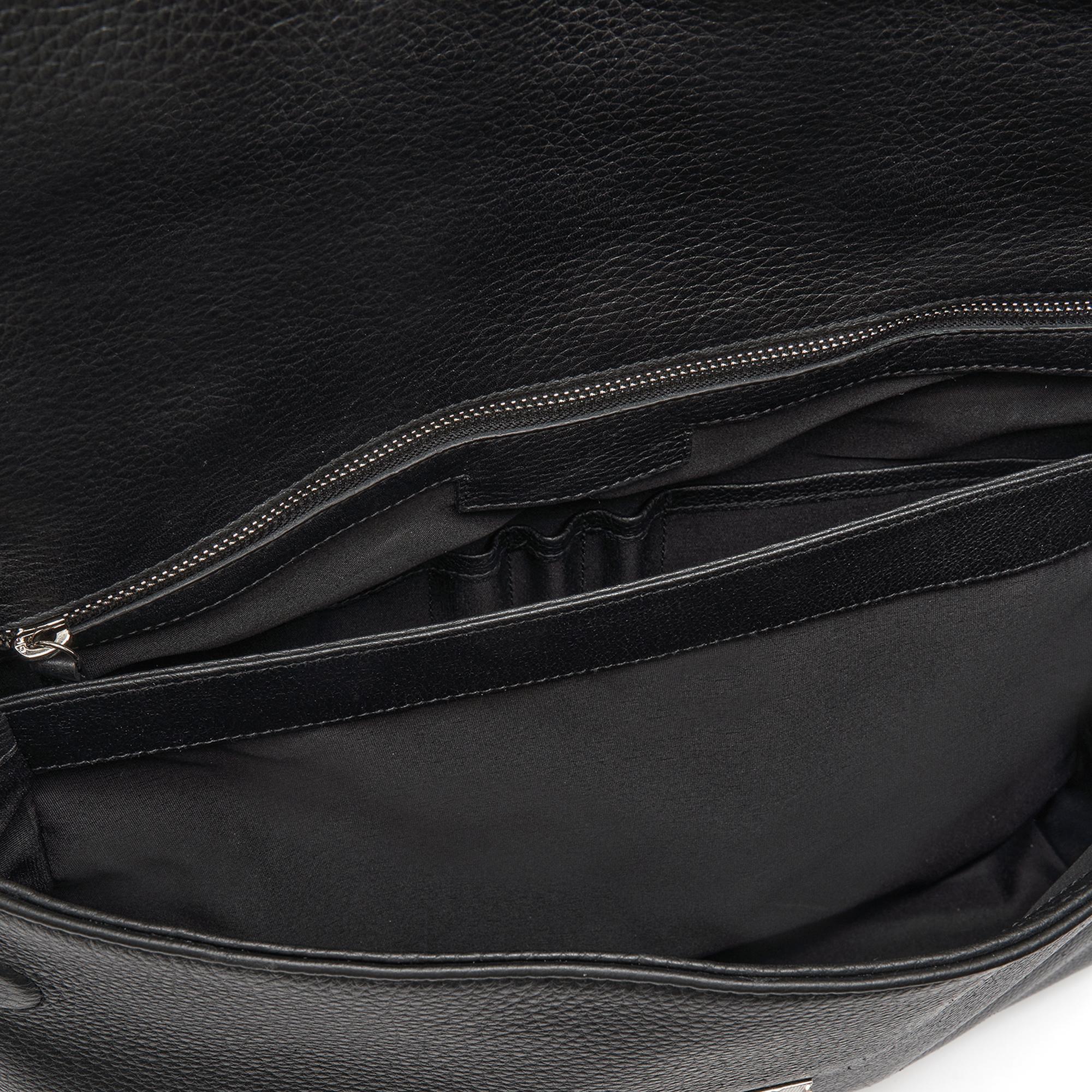 Trula Siyah Erkek Deri Evrak Çantası