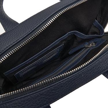  Berdy Lacivert Erkek Deri Postacı Çantası