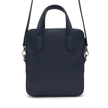  Berdy Lacivert Erkek Deri Postacı Çantası